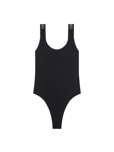 Off-white Logo Polyamide Swimsuit