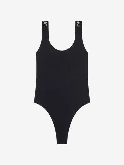 Off-white Logo Polyamide Swimsuit In Black