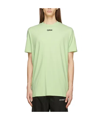 Off-white Logo-print Arrows T-shirt In Green