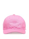 Off-white Type Logo Baseball Logo Cap In Pink