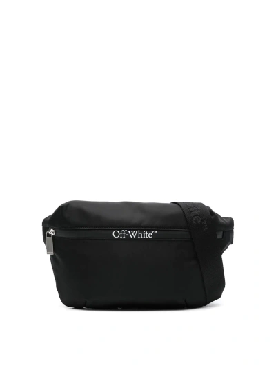 Off-white Logo-print Belt Bag In Black
