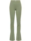 Off-white Logo-print Bootcut Leggings In Green