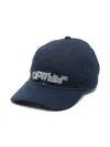 Off-white Logo-print Baseball Cap In Blue