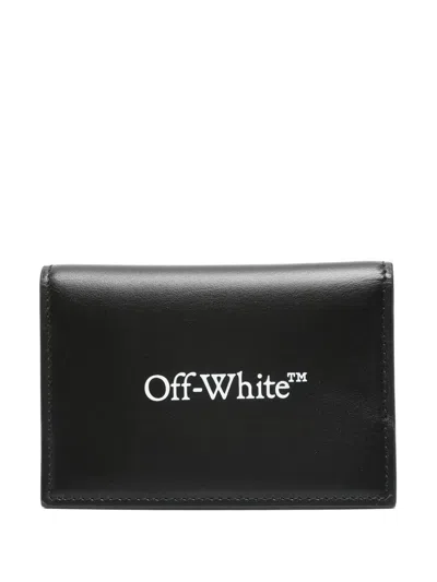 Off-white Logo-print Card Holder In Black