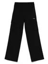 Off-white Logo-print Cargo Pants In Black