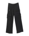Off-white Toybox Logo-embroidered Cargo Pants In Wool In Black