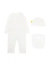 Off-white Logo-print Cotton Babygrow Set In White