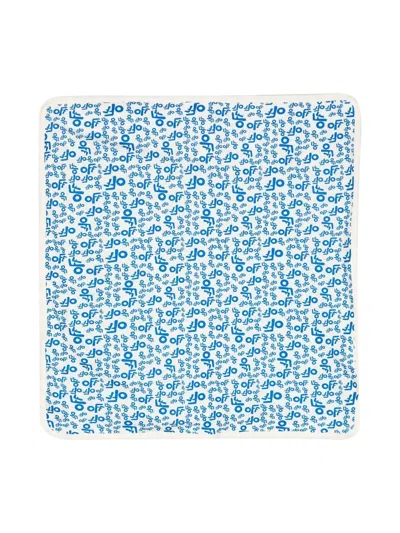 Off-white Logo-print Cotton Blanket In White