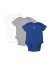 Off-white Logo-print Cotton Bodies (set Of Three) In White
