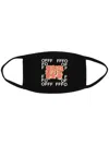 Off-white Logo-print Cotton Face Mask In Black