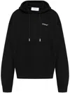 Off-white Off- Brushed Cotton Skate Fit Tattoo Arrow Men's Hoodie In Black