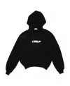Off-white Spray Helvetica Logo-embroidered Hoodie In Multi