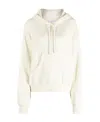 Off-white Crystal-embellished Cotton Hoodie In White