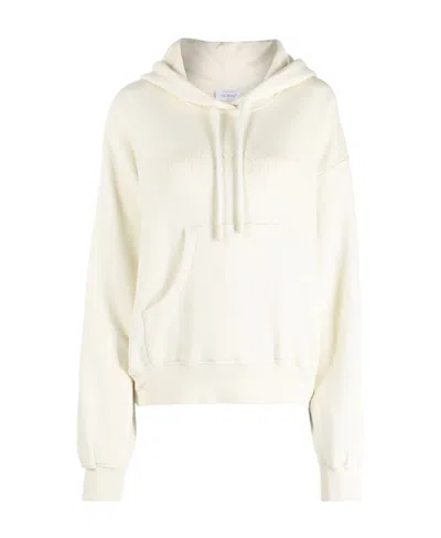 OFF-WHITE OFF-WHITE LOGO PRINTED DRAWSTRING HOODIE