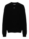 OFF-WHITE LOGO-PRINT COTTON SWEATSHIRT