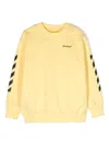 Off-white Rubber Arrow Sweatshirt In Yellow