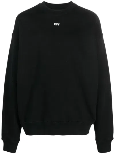 Off-white Logo-print Cotton T-shirt In Black