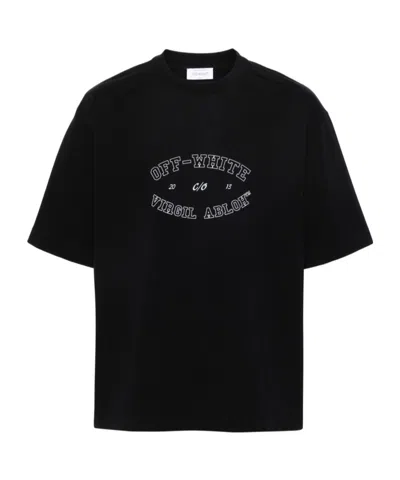 OFF-WHITE OFF-WHITE LOGO PRINTED CREWNECK T-SHIRT