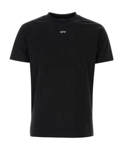 OFF-WHITE OFF-WHITE LOGO PRINTED CREWNECK T-SHIRT