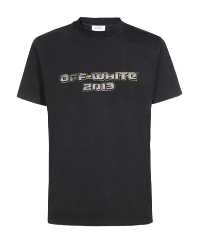 Tシャツ・カットソー OFF WHITE  black T-shirt Off-white Off White™ Black Crew Neck T Shirt With Print