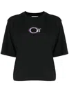 Off-white T-shirt Mit Logo-print In Black White