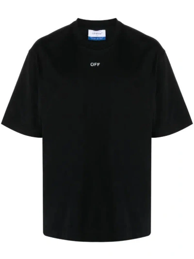 Off-white Off Stamp Slim Tee In Black