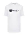 Off-white Logo-print Cotton T-shirt In White