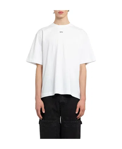 Off-white Logo-print Cotton T-shirt In White