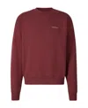 Off-white Logo-print Crew-neck Sweatshirt In Red