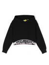 Off-white Girls Black Industrial Logo Hoodie In 1010 Black Black