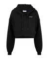 Off-white Cropped Sweatshirt In Black