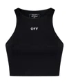 Off-white Off Stamp Tops Black In Black