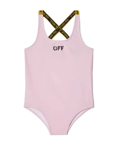Off-white Logo-print Crossover-straps Swimsuit