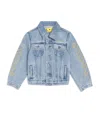 Off-white Diagonal Bookish Denim Jacket In Blue