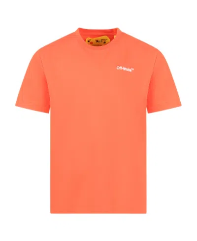 Off-white Logo-print Detail T-shirt In Orange