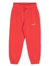 Off-white Logo-print Drawstring Track Pants In Red