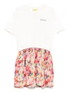 Off-white Logo-print Dress In 白色