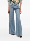 Off-white Main Label Mid Wash Flared Fit Denims 30cm