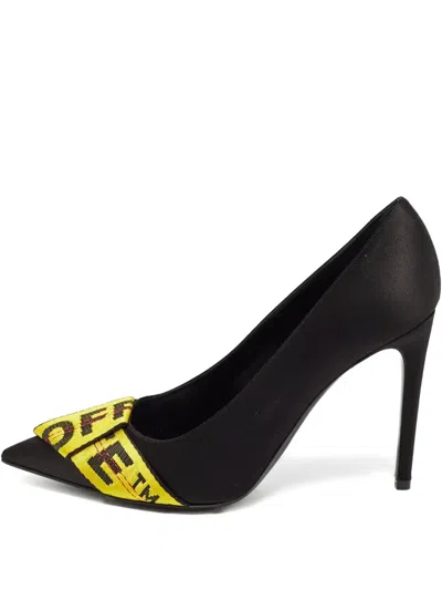 Pre-owned Off-white Logo-print Heeled Pumps