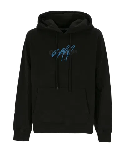 Off-white Logo-print Hoodie In Black