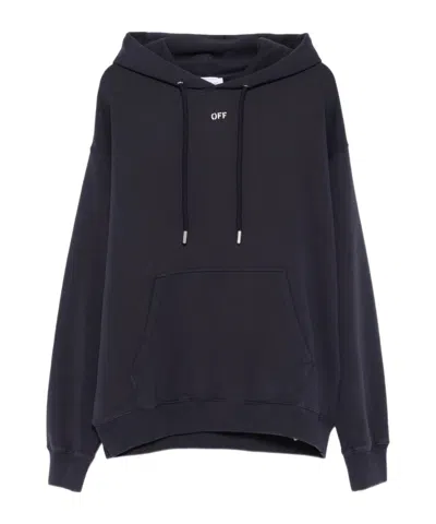 OFF-WHITE OFF-WHITE LOGO PRINTED DRAWSTRING HOODIE