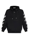 Off-white Newspaper Arrow Skate Hoodie In Black