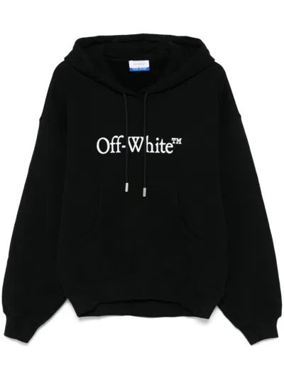 Off-white Women's Logo Print Hoodie In Black