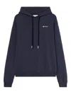 Off-white Ink Arrow Regular Logo Hoodie In Blue