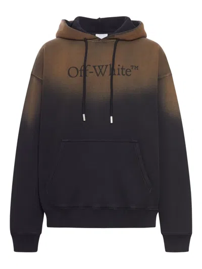 OFF-WHITE LOGO-PRINT HOODIE