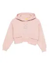 Off-white Logo-print Hoodie In Pink