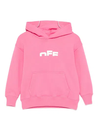 OFF-WHITE LOGO-PRINT HOODIE