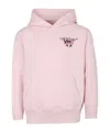 Off-white Pink Sweatshirt For Girl With Logo In Pink