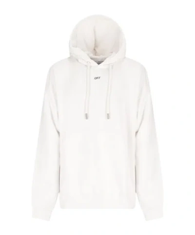 Off-white Logo-print Hoodie In White