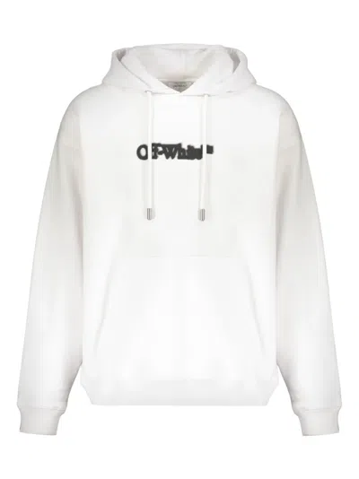 OFF-WHITE LOGO-PRINT HOODIE